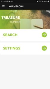 Treasure Hunter App Home